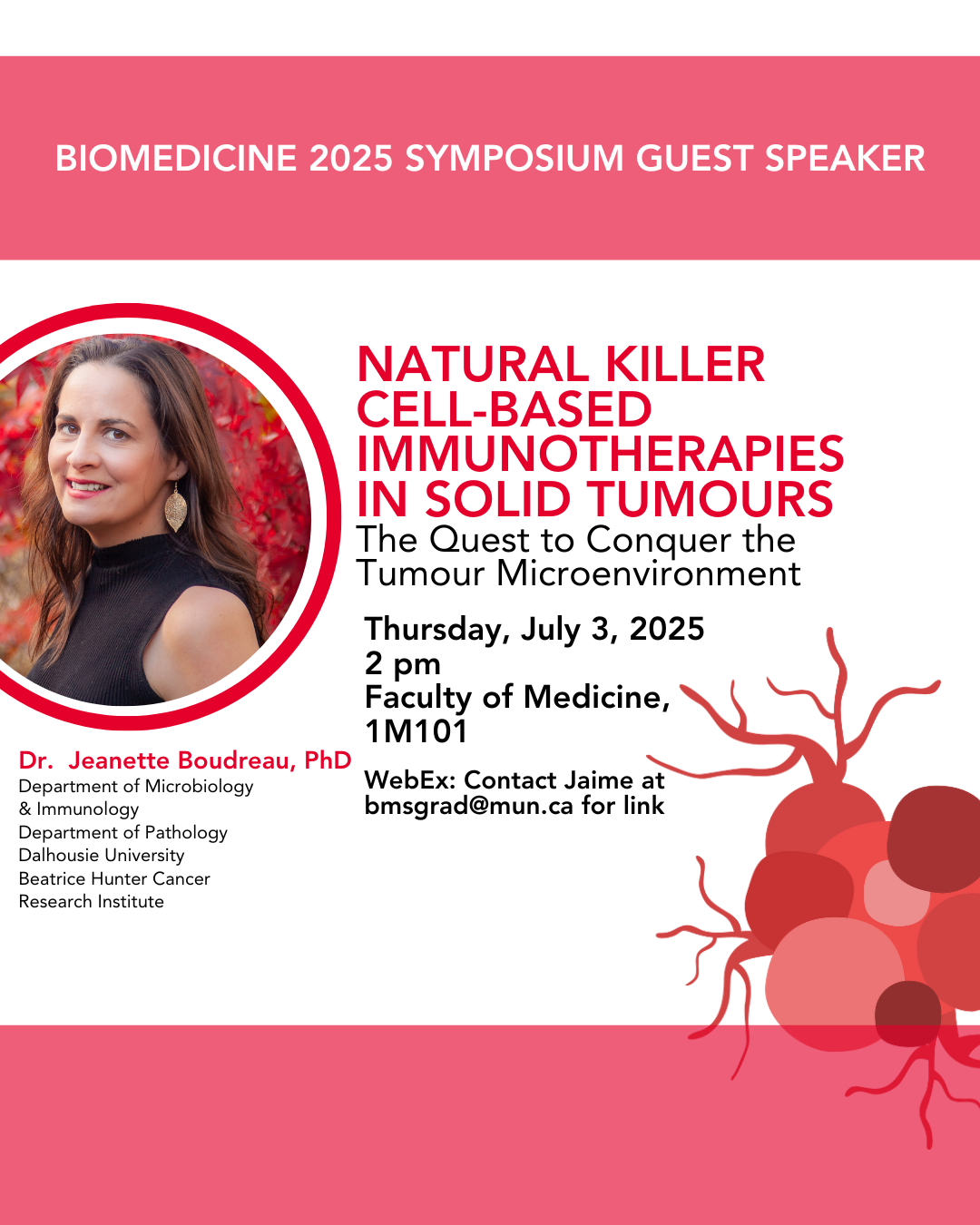 Graphic with content related to Symposium Visiting Speaker - Boudreau
